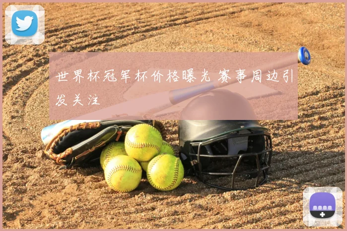 世界杯冠军杯价格曝光 赛事周边引发关注
